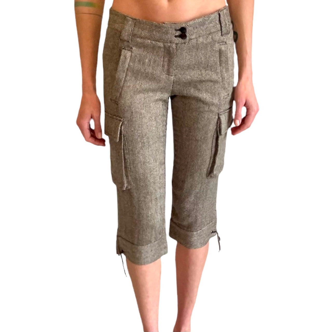 Purificacion Garcia Cropped Wool Blend Trousers