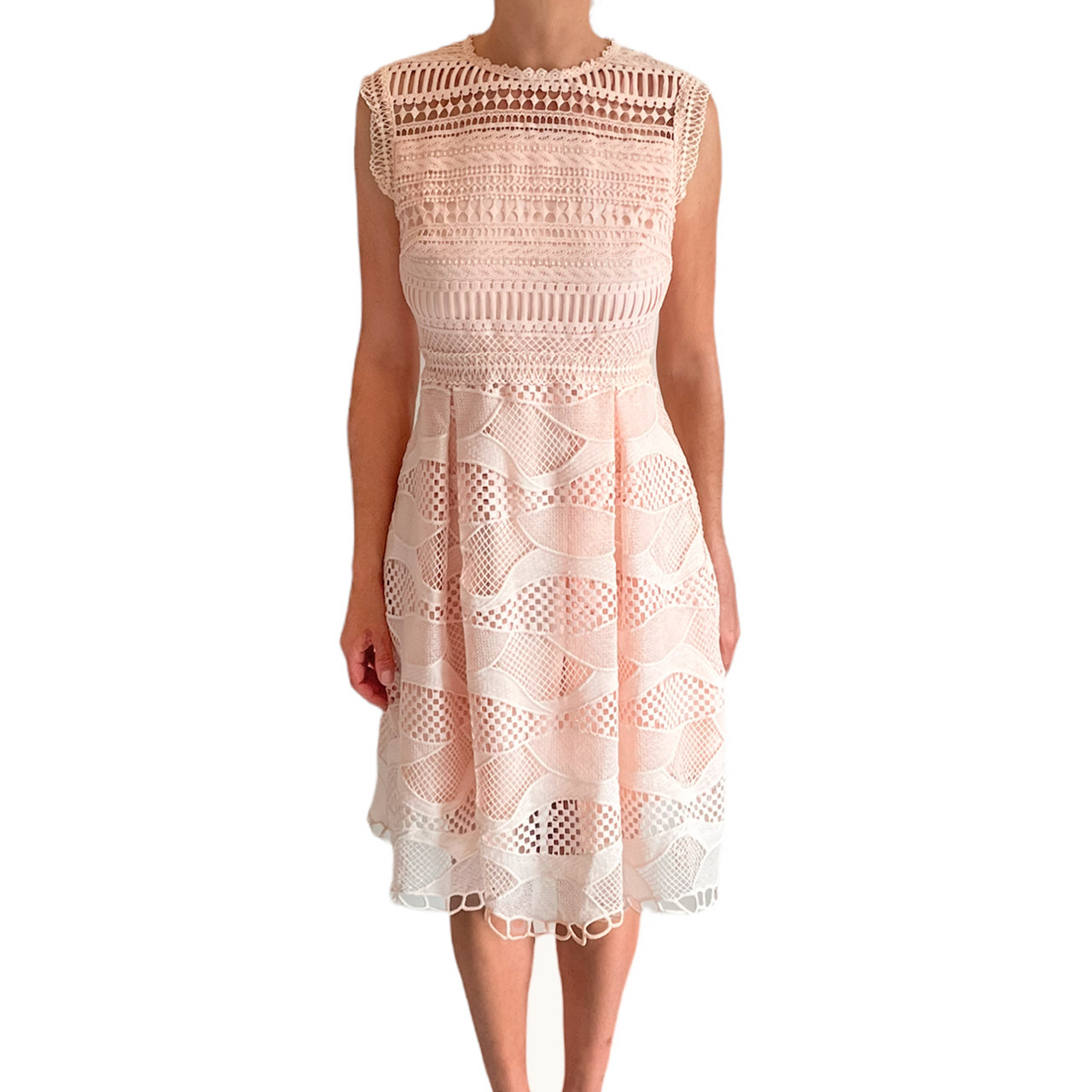 Gerard Darel Nude Lace Dress