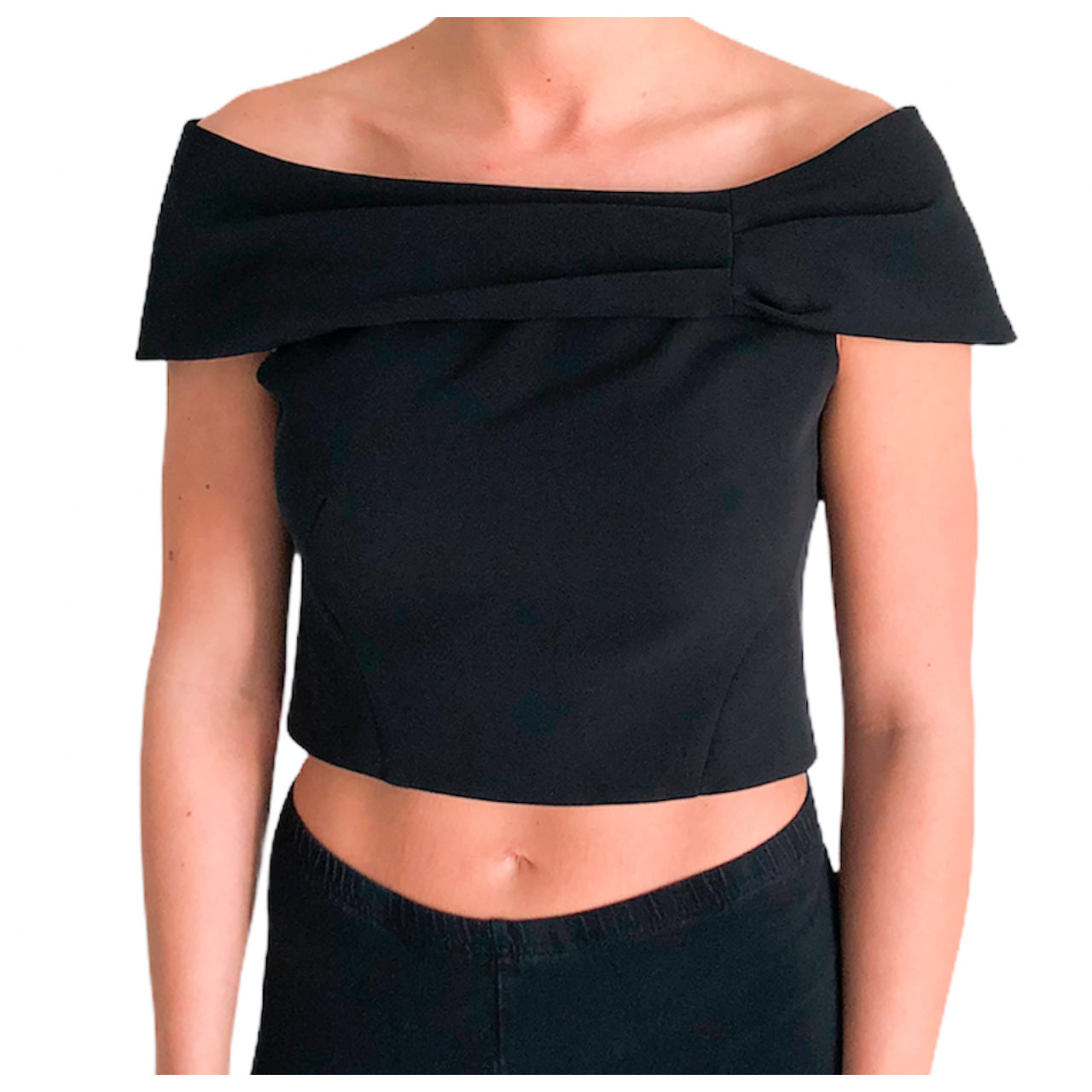 Coast Black Crop Top