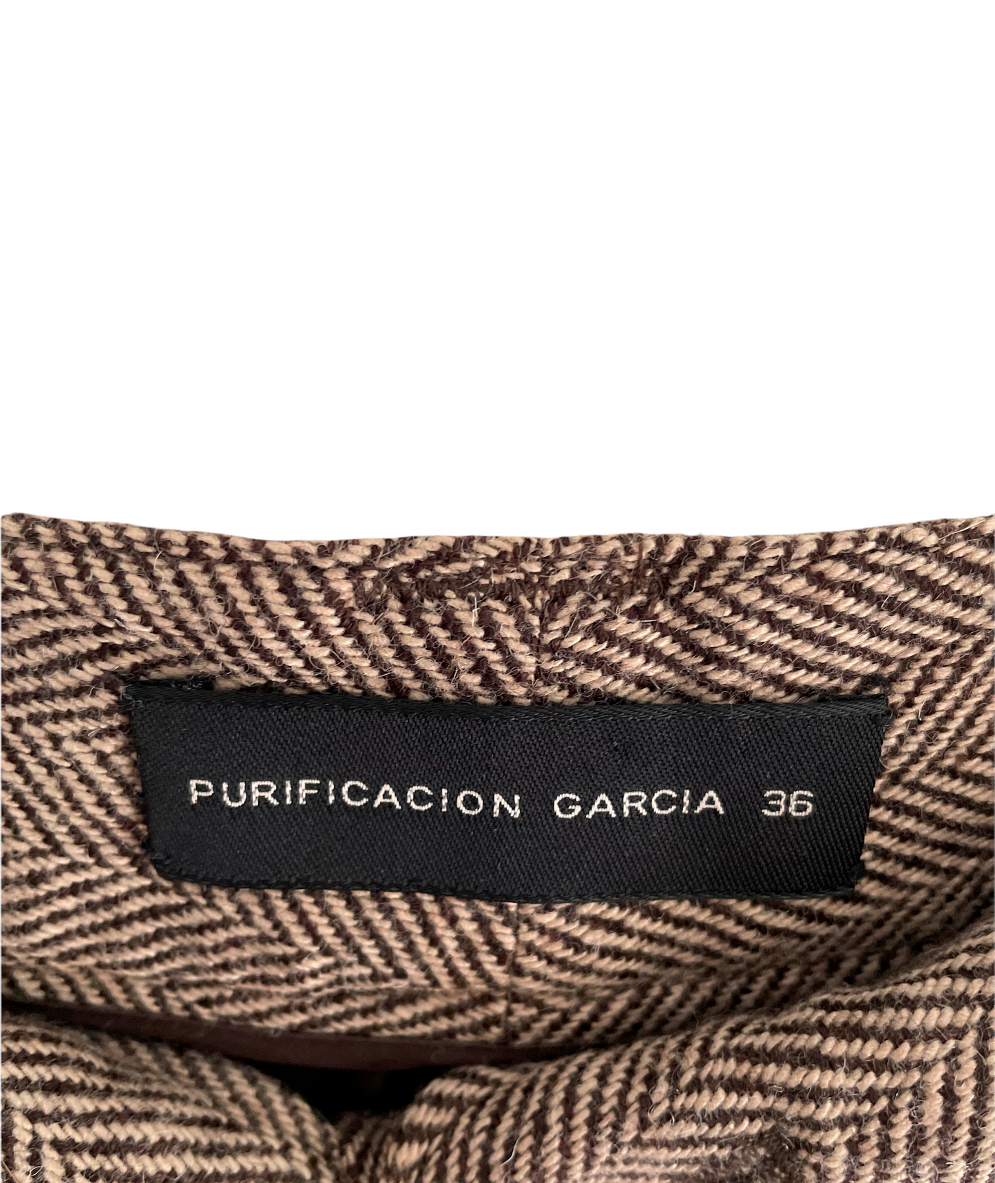 Purificacion Garcia Cropped Wool Blend Trousers