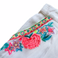 Accessorize White Neon Embroidered Shorts
