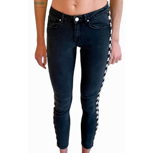 Zoe Karssen Checked Side Jeans