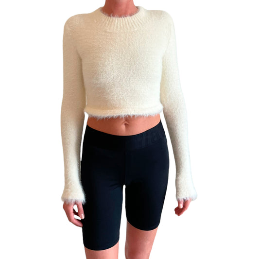 Pretty Little Thing Soft Cropped Cream Jumper